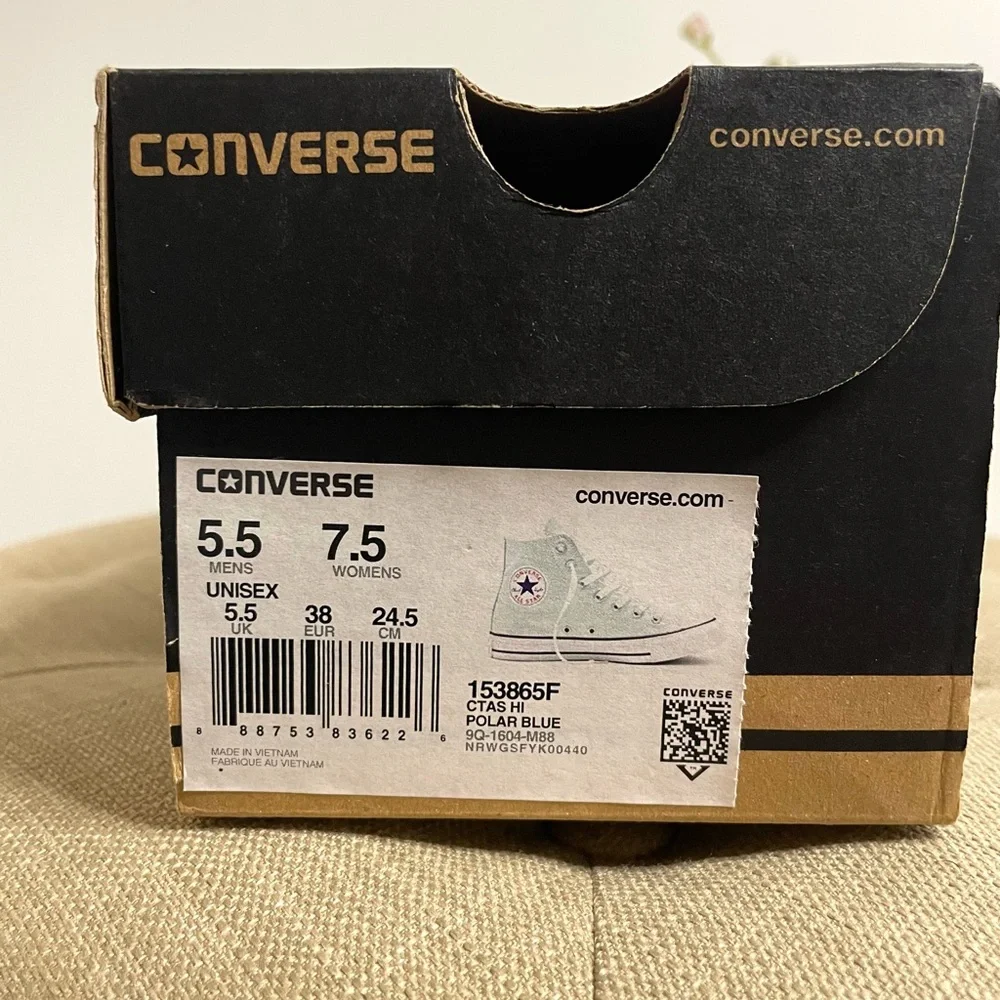 Converse High-Tops in “Polar Blue” Unisex Sneakers - Size 7.5/5.5 - Picture 15 of 15